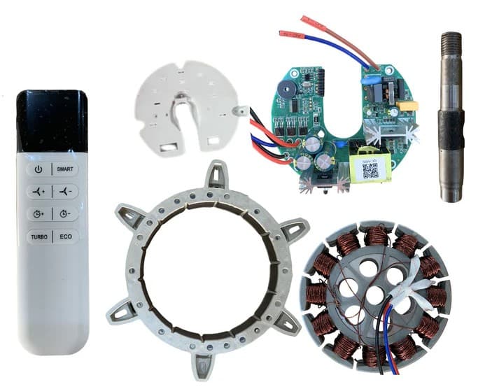 BLDC Ceiling Fan Conversion Kit with Remote Control – Energy Saving Smart Fan Motor Kit